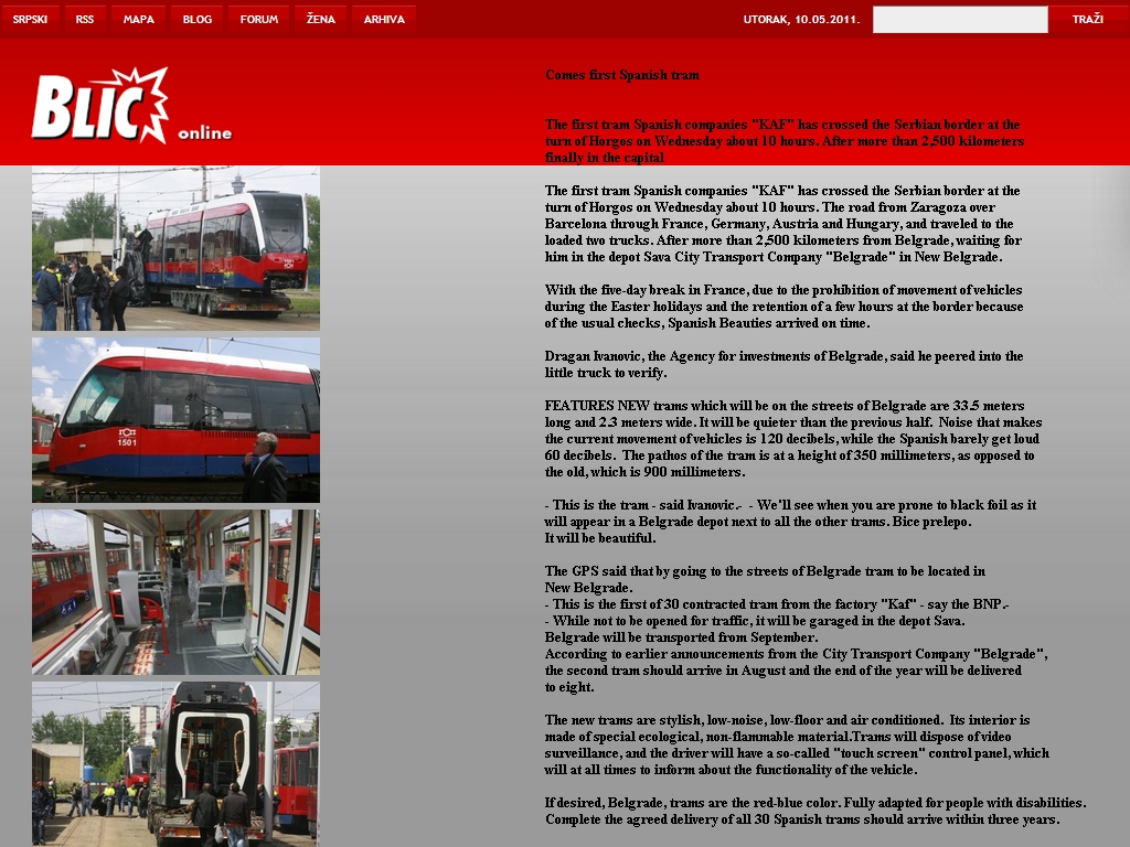EX-TRA delivers Belgrade's tram